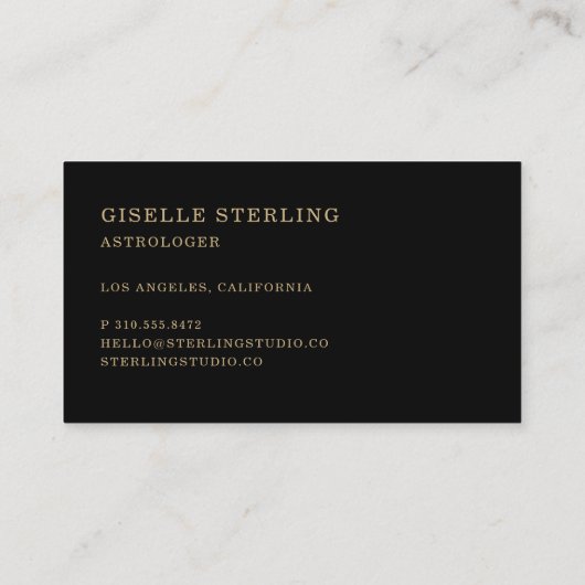 Astroloog Visitekaartje (Achterkant)