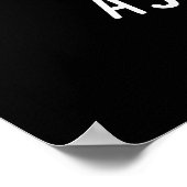 Astromutt Funny Dog Astronaut Pun Dark BG Poster (Hoek)