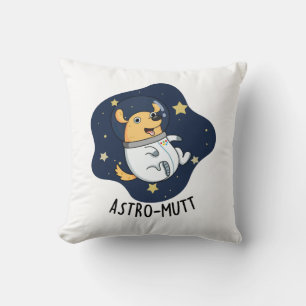 Astromutt Grappige Hond Astronaut Pun Kussen