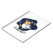 Astromutt Grappige Hond Astronaut Woordspeling Notitieboek (Linkerzijde)