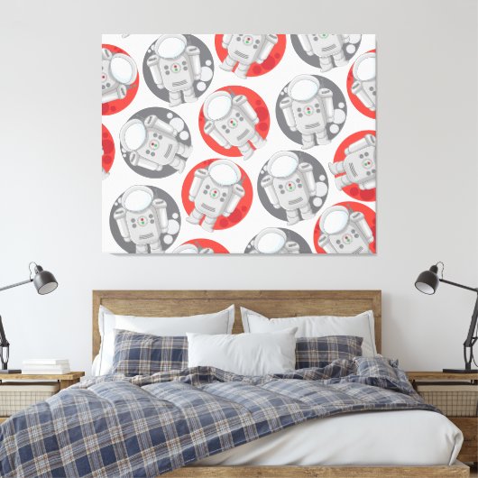 Astronaughts Canvas Afdruk (Insitu (Slaapkamer))