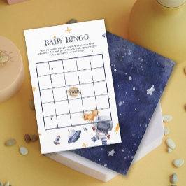 Astronaunt Rocketship Baby shower Baby Bingogame