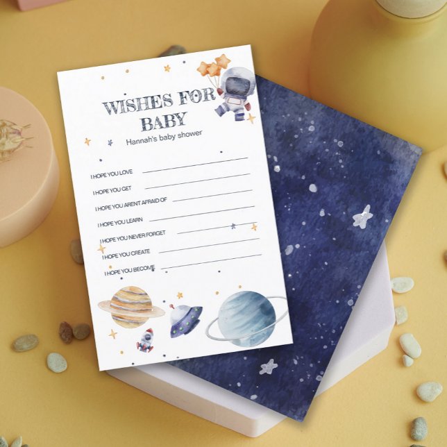 Astronaunt Rocketship Baby shower Baby Bingogame (Astronaunt Rocketship Baby Shower Baby Bingo Game)