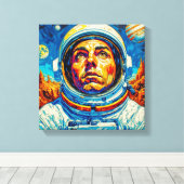 ASTRONAUT 10 CANVAS AFDRUK (Insitu (Houten vloer))