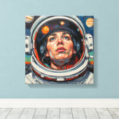ASTRONAUT 13 CANVAS AFDRUK (Insitu (Houten vloer))