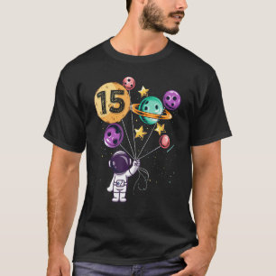 Astronaut 15th Verjaardag Jongens Meisjes Ruimte 1 T-shirt