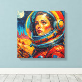 ASTRONAUT 17 CANVAS AFDRUK (Insitu (Houten vloer))