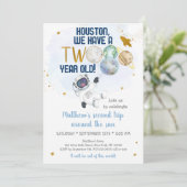 Astronaut 2de reis rond de zondag kaart (Staand voorkant)