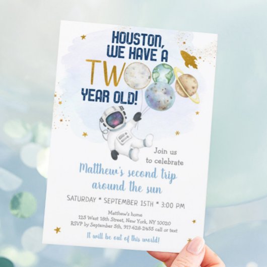 Astronaut 2de reis rond de zondag kaart