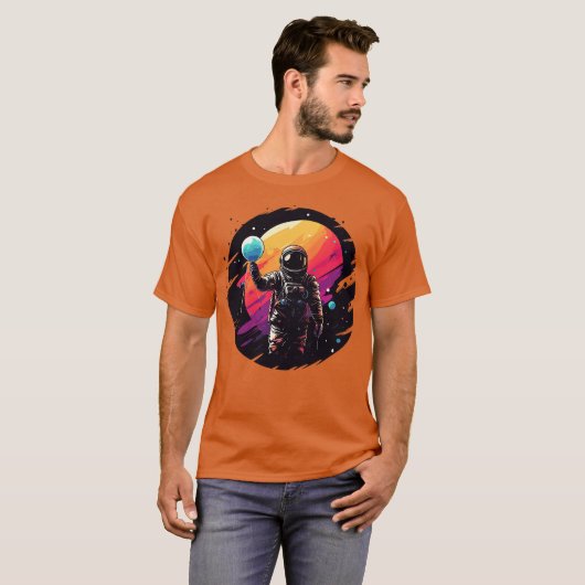 Astronaut 3 t-shirt (Voorkant volledig)