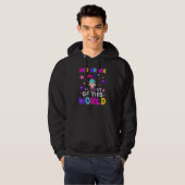 Astronaut 3rd Grade Out Of This World Space Back T Hoodie (Voorkant volledig)