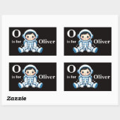 Astronaut Aanpassing Rechthoekige Sticker (Vel)