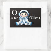 Astronaut Aanpassing Rechthoekige Sticker (Tas)