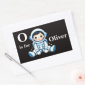 Astronaut Aanpassing Rechthoekige Sticker (Envelop)