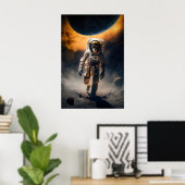 Astronaut Aap Kunstprint Grappig Dier in Poster (Thuiskantoor)