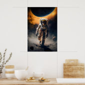 Astronaut Aap Kunstprint Grappig Dier in Poster (Keuken)