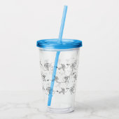 Astronaut Acrylic Tumbler Acryl Drinkbeker (Achterkant)