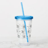 Astronaut Acrylic Tumbler Acryl Drinkbeker (Links)