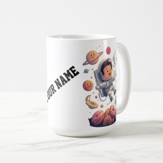 Astronaut Adventure Mug – Exploring the Galaxy Koffiemok (Voorkant rechts)
