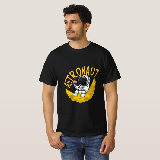 Astronaut afbeelding t-shirt (Voorkant volledig)
