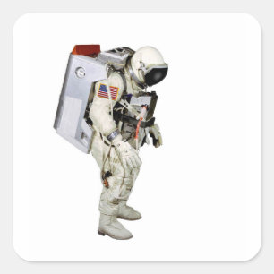 Astronaut afbeelding voor Square-Stickers-Glossy Vierkante Sticker