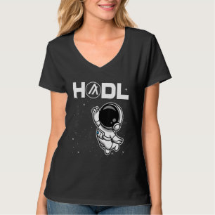 Astronaut Algorand Algo Coin Hodl to the Moon Cryp T-shirt