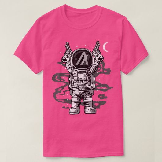 Astronaut Algorand Coin ALGO naar de maan Crypto n T-shirt (Design voorkant)