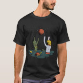 Astronaut Alien Beach T-shirt (Voorkant)
