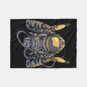 Astronaut Alien Jager Fleece Deken (Voorkant (Horizontaal))