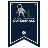 Astronaut & Alien, Outerspace Party Vlaggetjes (Eerste vlag)