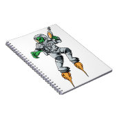 Astronaut Alien Sci-Fi Space Ufo Notitieboek (Rechterzijde)