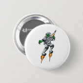 Astronaut Alien Sci-Fi Space Ufo Ronde Button 5,7 Cm (Voorkant /achterkant)