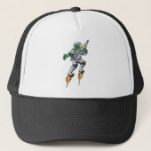Astronaut Alien Sci-Fi Space Ufo Trucker Pet (Voorkant)