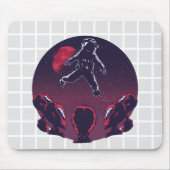 Astronaut & Aliens Grid Muismat (Voorkant)