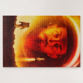 Astronaut alleen gestrand op Mars Sciencefiction Legpuzzel (Horizontaal)
