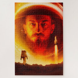 Astronaut alleen gestrand op Mars Sciencefiction Legpuzzel
