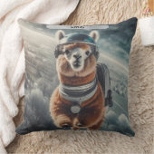 Astronaut Alpaca in de Surrreal Dier Ruimte Kussen (Deken)