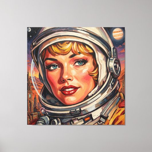 ASTRONAUT ALPHA 2 CANVAS AFDRUK (Voorkant)