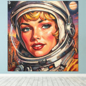 ASTRONAUT ALPHA 2 CANVAS AFDRUK (Insitu (Houten vloer))