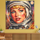 ASTRONAUT ALPHA 2 CANVAS AFDRUK (Insitu (Woonkamer))