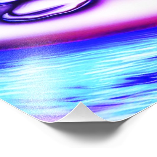 ASTRONAUT AND HIS COSMIC SURFING ADVENTURE FOTO AFDRUK (Hoek)