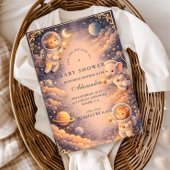 Astronaut Animals Space Baby Shower Kaart