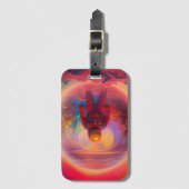 Astronaut Art Bagagelabel (Voorkant (verticaal))