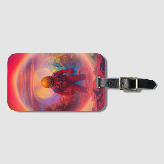 Astronaut Art Bagagelabel (Voorkant (horizontaal))