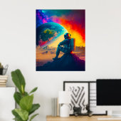 Astronaut Art Poster (Thuiskantoor)