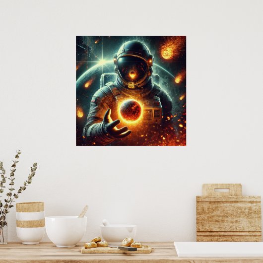 Astronaut Art Poster (Keuken)