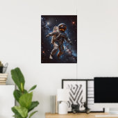 Astronaut Art Poster (Thuiskantoor)