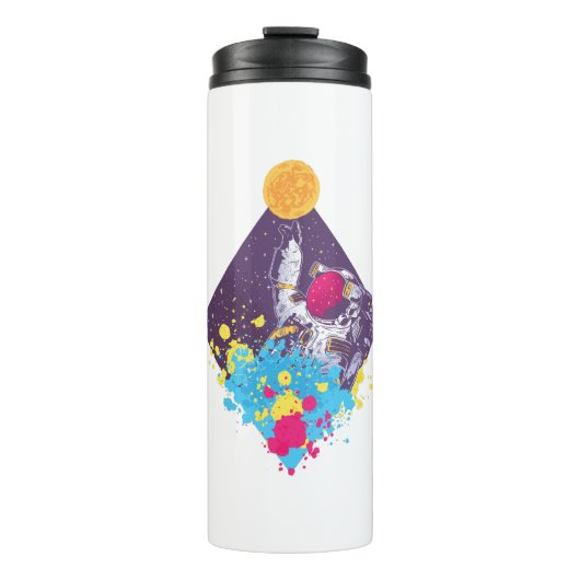 Astronaut Art Thermosbeker (Voorkant)