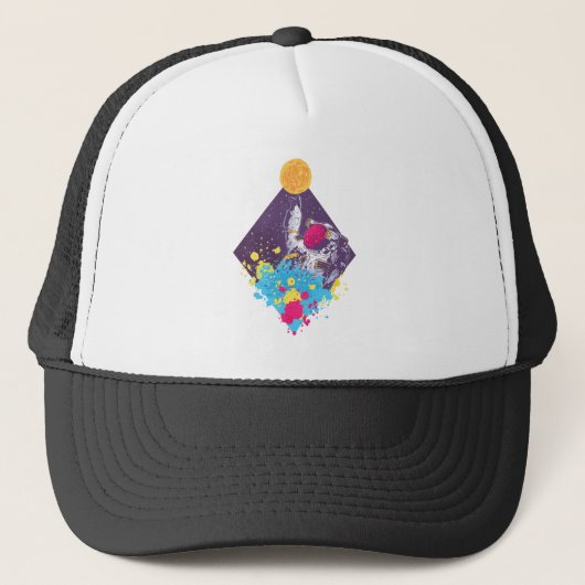 Astronaut Art Trucker Pet (Voorkant)