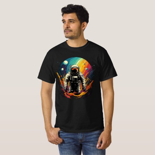 Astronaut ArtColor 01 T-shirt (Voorkant volledig)